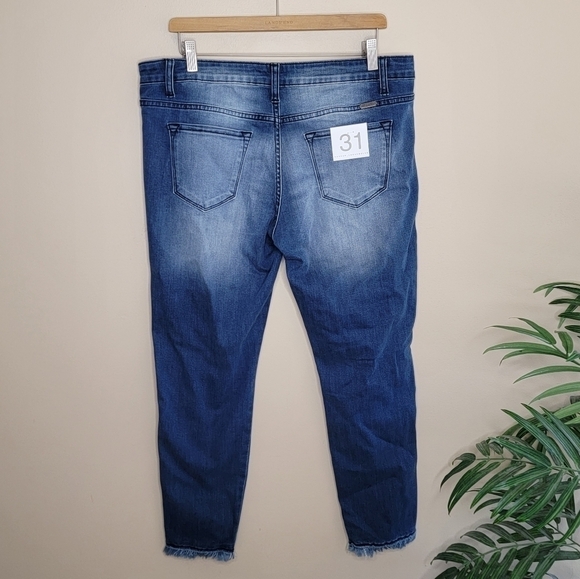 NWT Kancan | Distressed Skinny Jeans Frayed Hem - Picture 2 of 6